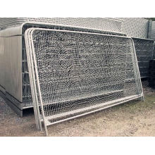 Valla de marco de alta calidad / Panel de malla de alambre soldado con valla de poste redondo